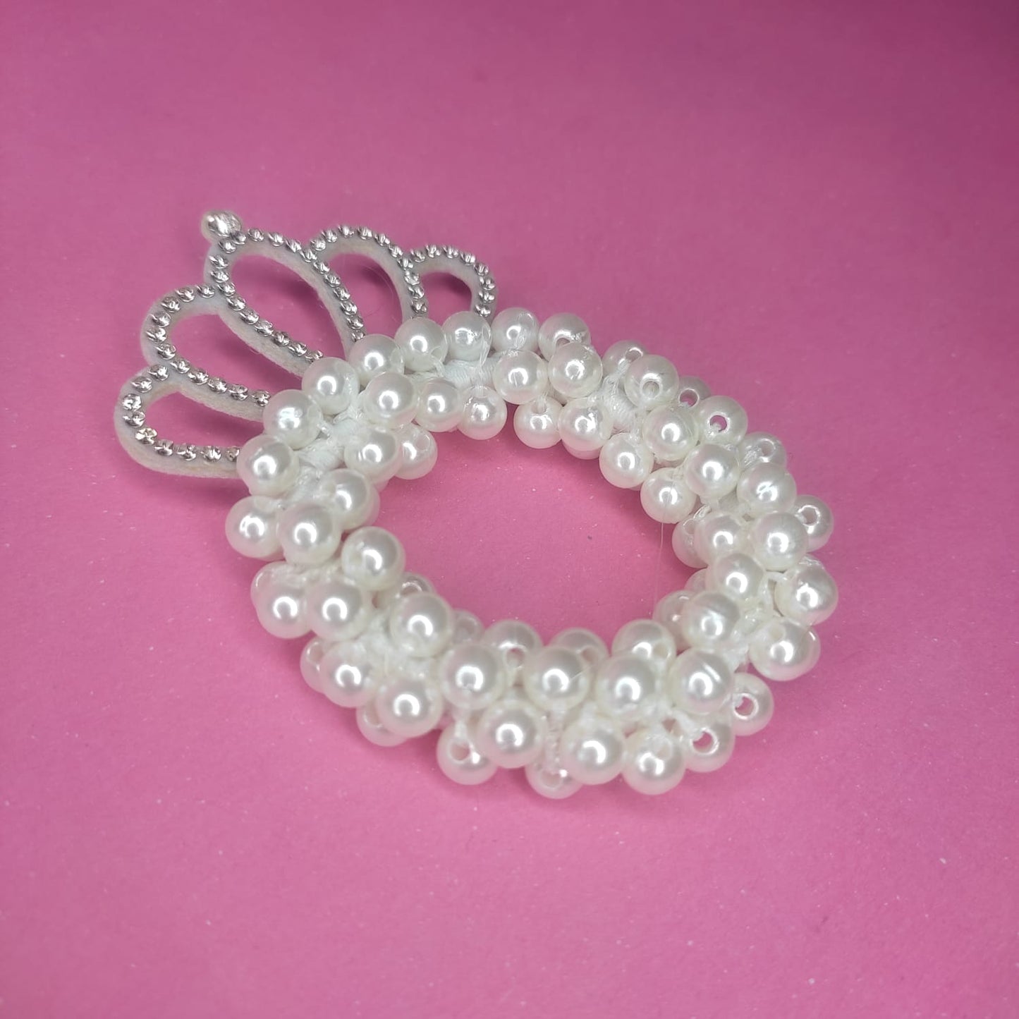 Liga para Cabello con Perlas y Corona