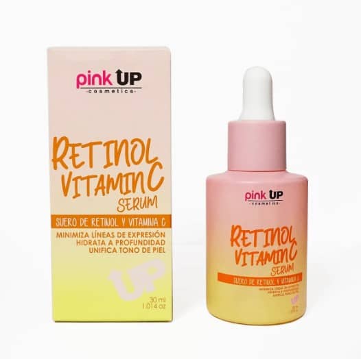 Suero Facial de Retinol y Vitamina C Pink Up